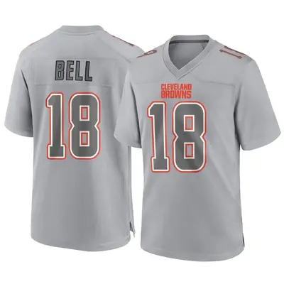 Men's Game David Bell Cleveland Browns Gray Atmosphere Fashion Jersey
