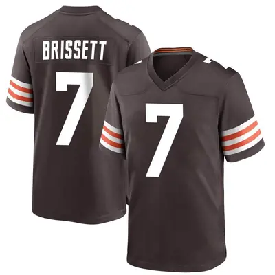 Men's Game Jacoby Brissett Cleveland Browns Brown Team Color Jersey