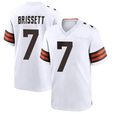 Men's Game Jacoby Brissett Cleveland Browns White Jersey