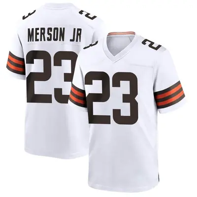 Men's Game Martin Emerson Jr. Cleveland Browns White Jersey