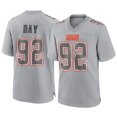 Men's Game Sheldon Day Cleveland Browns Gray Atmosphere Fashion Jersey