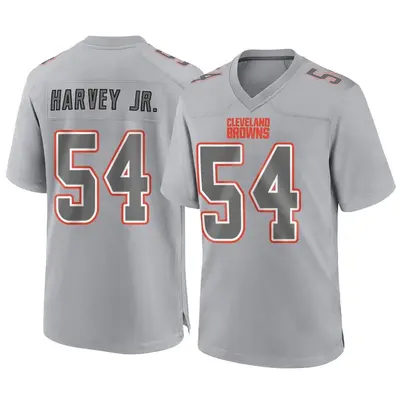 Men's Game Willie Harvey Jr. Cleveland Browns Gray Atmosphere Fashion Jersey