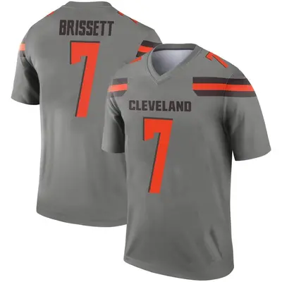 Men's Legend Jacoby Brissett Cleveland Browns Inverted Silver Jersey