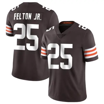 Men's Limited Demetric Felton Jr. Cleveland Browns Brown Team Color Vapor Untouchable Jersey