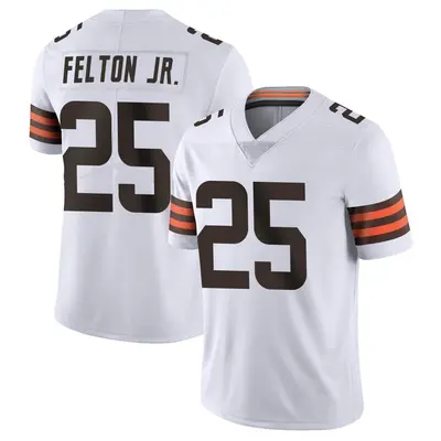 Men's Limited Demetric Felton Jr. Cleveland Browns White Vapor Untouchable Jersey