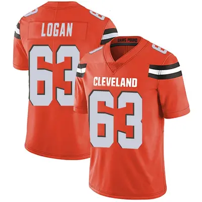 Men's Limited Glen Logan Cleveland Browns Orange Alternate Vapor Untouchable Jersey