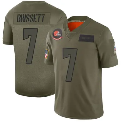 Men's Limited Jacoby Brissett Cleveland Browns Camo 2019 Salute to Service Jersey