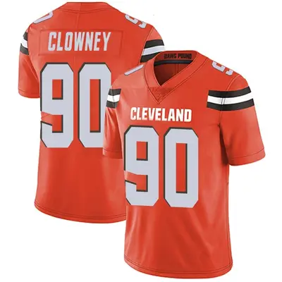 Men's Limited Jadeveon Clowney Cleveland Browns Orange Alternate Vapor Untouchable Jersey