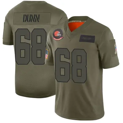 Men's Limited Michael Dunn Cleveland Browns Camo 2019 Salute to Service Jersey