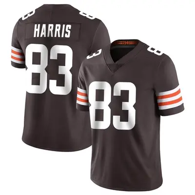 Men's Limited Travell Harris Cleveland Browns Brown Team Color Vapor Untouchable Jersey