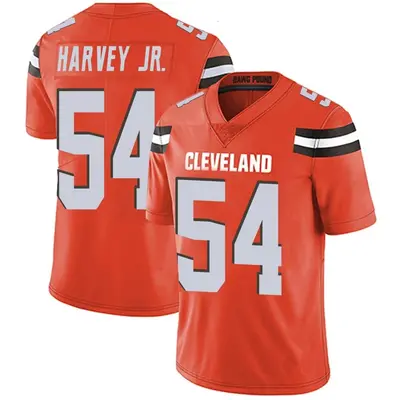 Men's Limited Willie Harvey Jr. Cleveland Browns Orange Alternate Vapor Untouchable Jersey