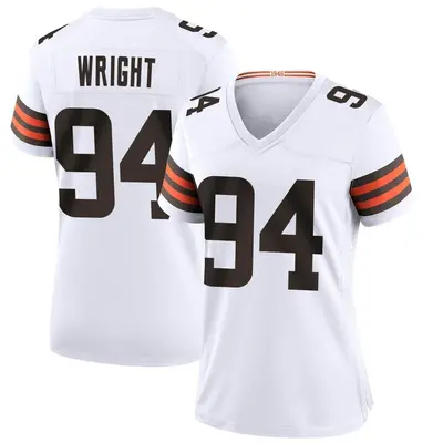 Women's Game Alex Wright Cleveland Browns White Jersey