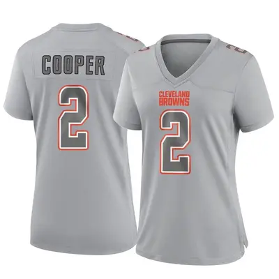 Women's Game Amari Cooper Cleveland Browns Gray Atmosphere Fashion Jersey