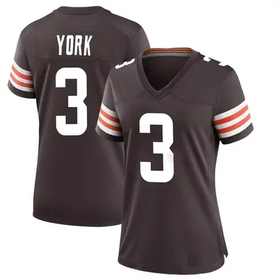 Women's Game Cade York Cleveland Browns Brown Team Color Jersey
