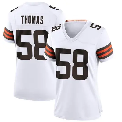Women's Game Isaiah Thomas Cleveland Browns White Jersey