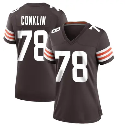 Women's Game Jack Conklin Cleveland Browns Brown Team Color Jersey