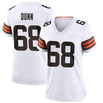 Women's Game Michael Dunn Cleveland Browns White Jersey