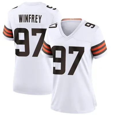 Women's Game Perrion Winfrey Cleveland Browns White Jersey