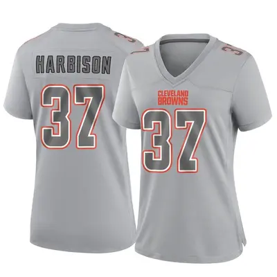 Women's Game Tre Harbison Cleveland Browns Gray Atmosphere Fashion Jersey