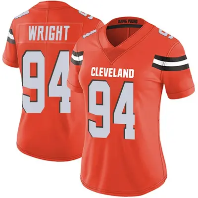 Women's Limited Alex Wright Cleveland Browns Orange Alternate Vapor Untouchable Jersey