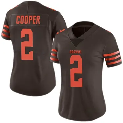 Women's Limited Amari Cooper Cleveland Browns Brown Color Rush Jersey