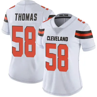 Women's Limited Isaiah Thomas Cleveland Browns White Vapor Untouchable Jersey