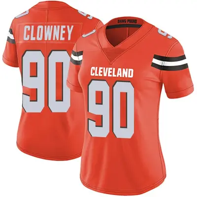 Women's Limited Jadeveon Clowney Cleveland Browns Orange Alternate Vapor Untouchable Jersey