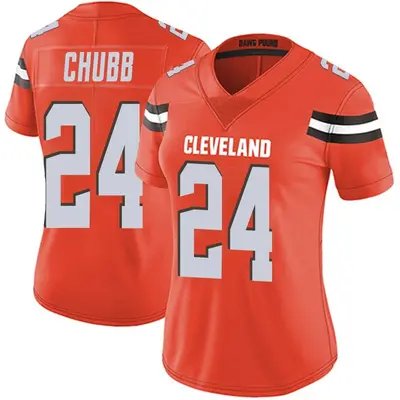 Women's Limited Nick Chubb Cleveland Browns Orange Alternate Vapor Untouchable Jersey