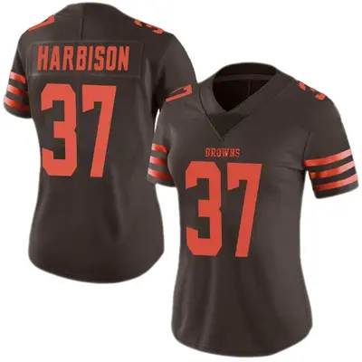 Women's Limited Tre Harbison Cleveland Browns Brown Color Rush Jersey
