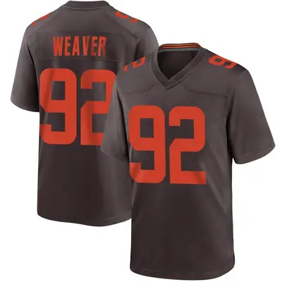 Youth Game Curtis Weaver Cleveland Browns Brown Alternate Jersey