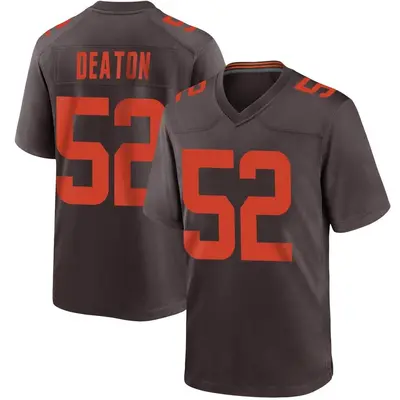 Youth Game Dawson Deaton Cleveland Browns Brown Alternate Jersey