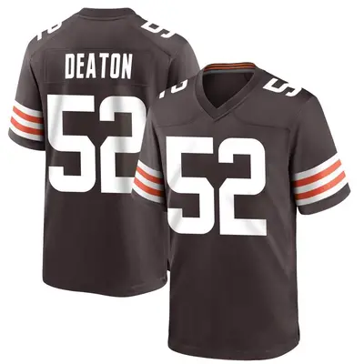 Youth Game Dawson Deaton Cleveland Browns Brown Team Color Jersey