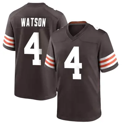 Youth Game Deshaun Watson Cleveland Browns Brown Team Color Jersey