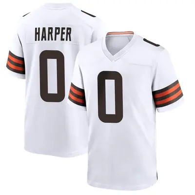 Youth Game Felix Harper Cleveland Browns White Jersey