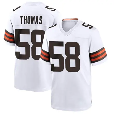 Youth Game Isaiah Thomas Cleveland Browns White Jersey