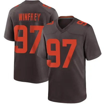 Youth Game Perrion Winfrey Cleveland Browns Brown Alternate Jersey