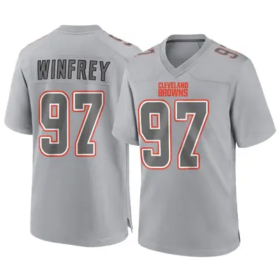 Youth Game Perrion Winfrey Cleveland Browns Gray Atmosphere Fashion Jersey