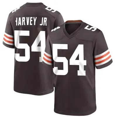 Youth Game Willie Harvey Jr. Cleveland Browns Brown Team Color Jersey
