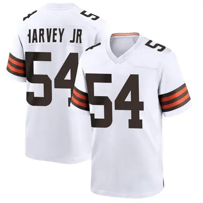 Youth Game Willie Harvey Jr. Cleveland Browns White Jersey