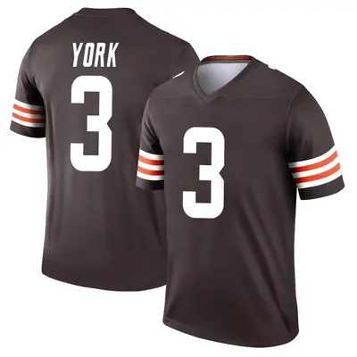 Youth Legend Cade York Cleveland Browns Brown Jersey