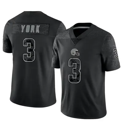 Youth Limited Cade York Cleveland Browns Black Reflective Jersey