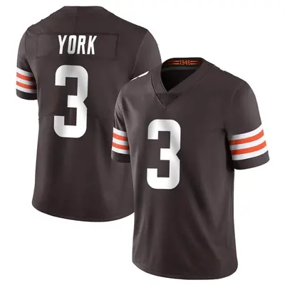 Youth Limited Cade York Cleveland Browns Brown Team Color Vapor Untouchable Jersey