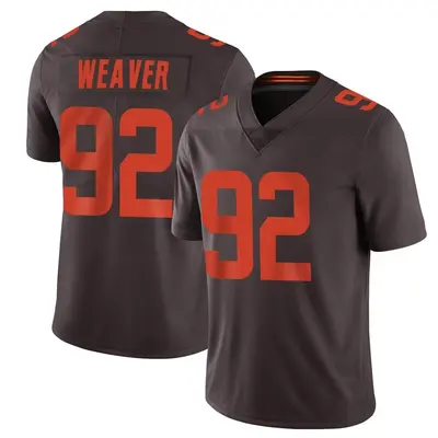 Youth Limited Curtis Weaver Cleveland Browns Brown Vapor Alternate Jersey