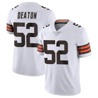 Youth Limited Dawson Deaton Cleveland Browns White Vapor Untouchable Jersey