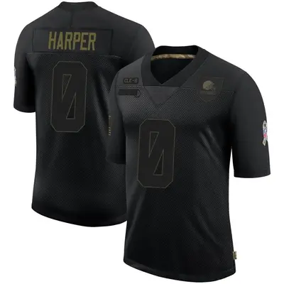 Youth Limited Felix Harper Cleveland Browns Black 2020 Salute To Service Jersey