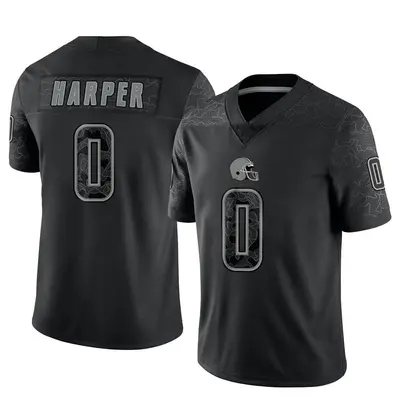 Youth Limited Felix Harper Cleveland Browns Black Reflective Jersey