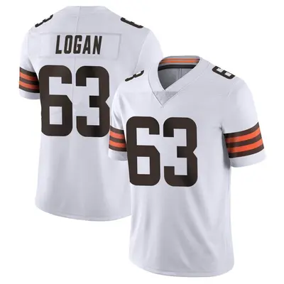 Youth Limited Glen Logan Cleveland Browns White Vapor Untouchable Jersey