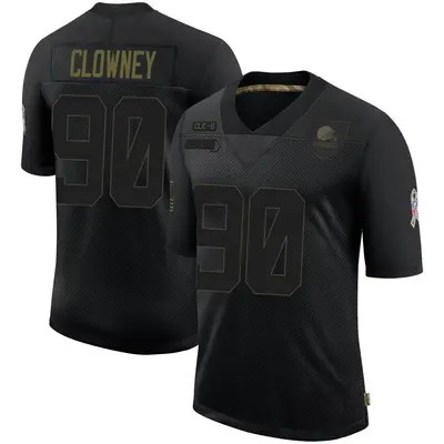 Youth Limited Jadeveon Clowney Cleveland Browns Black 2020 Salute To Service Jersey
