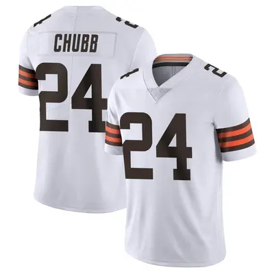 Youth Limited Nick Chubb Cleveland Browns White Vapor Untouchable Jersey