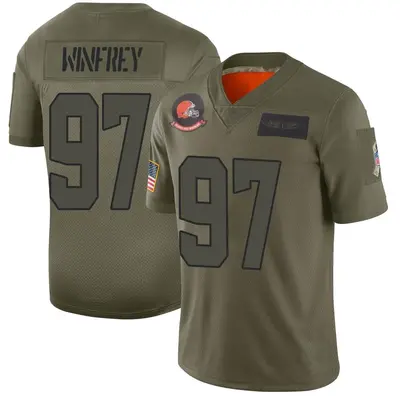 Youth Limited Perrion Winfrey Cleveland Browns Camo 2019 Salute to Service Jersey